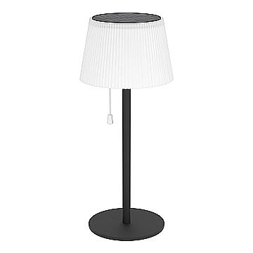 Lampada Ricaricabile Moderna Scordiano Acciaio Nero Led 2,3W 220Lm Ip44