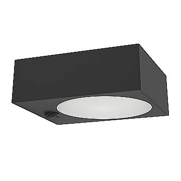 Esterno Solare Moderno Darfano Plastiche Nere Led 6,5W 934Lm Ip54