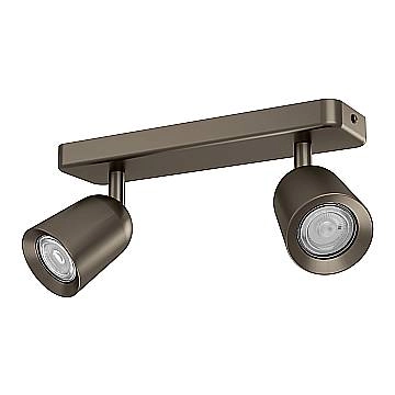 Faretti E Spot Moderno Camaldoli Acciaio Bronzo 2 Luci Gu10 Ip20
