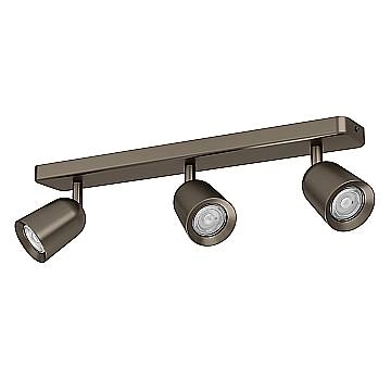 Faretti E Spot Moderno Camaldoli Acciaio Bronzo 3 Luci Gu10 Ip20