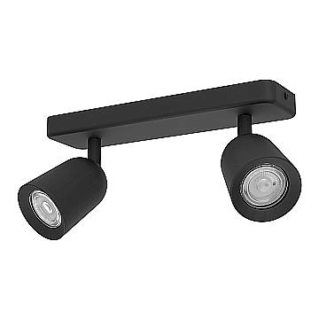 Faretti E Spot Moderno Camaldoli Acciaio Nero 2 Luci Gu10 Ip20