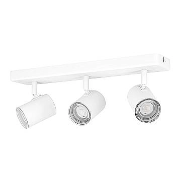 Spot Lineare Moderno Consuma 1 Acciaio Bianco 3 Luci Gu10 Ip44 Spot Lineare Moderno Consuma 1 Acciaio Bianco 3 Luci Gu10 Ip44