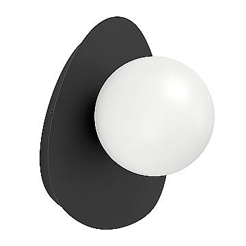 Applique Moderna Castrovido Acciaio Nero Bianco 1 Luce G9 4,2 Ip44