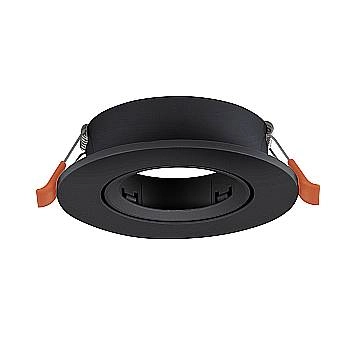 Faretto Incasso Moderno Barranco Gu10 Plastiche Nere 1 Luce Gu10 Ip20