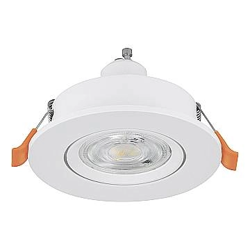 Set 3 Faretti Incasso Barranco Gu10 Plastica Bianca 1 Luce Gu10 4,5 Ip20