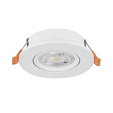 Faretto Incasso Moderno Barranco Plastiche Bianche Led 4,5W 450Lm Ip20