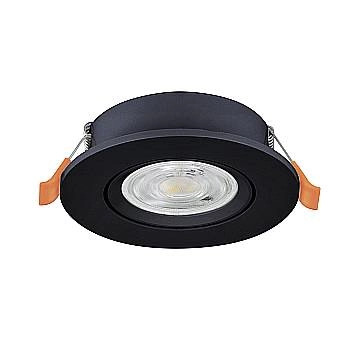 Faretto Incasso Moderno Barranco Plastiche Nere Led 4,5W 450Lm Ip20
