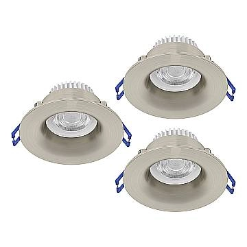 Faretto Incasso Moderno Salabate Alluminio Grigio 3 Luci Led 5W 3X540Lm Ip65