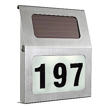 Esterno Solare Moderno Orimini Acciaio Grigio 2 Luci Led 0,06W Ip44