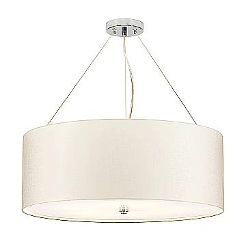 Lampadario Contemporaneo Pearce Acciaio Cromo Lucido 5 Luci E27