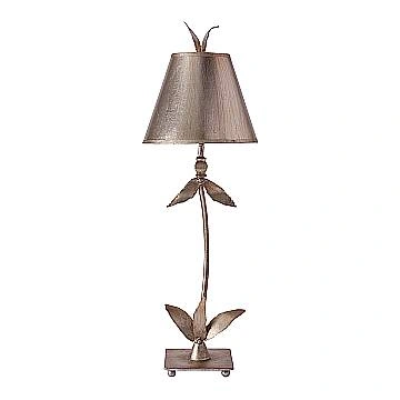 Lampada Da Scrivania Contemporanea Red Bell Acciaio Foglia Argento 1 Luce E27