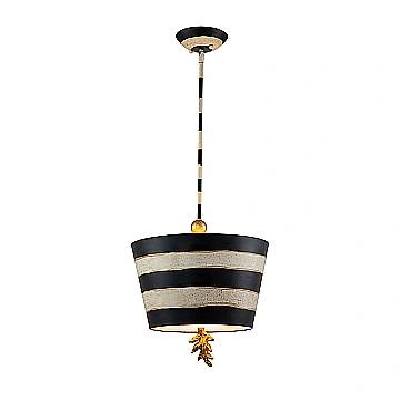 Sospensione Contemporanea South Beach Acciaio Nero Bianco 1 Luce E27