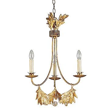 Lampadario Classico Sweet Olive Acciaio 3 Luci E14