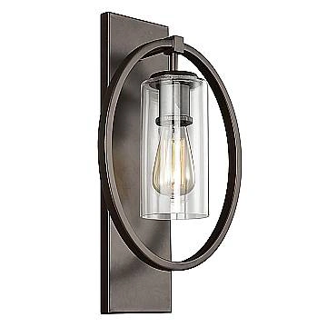 Applique Contemporanea Marlena Acciaio Bronzo Antico 1 Luce E27