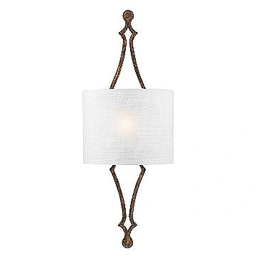 Applique Contemporanea Tilling Acciaio Foglia D'Oro Antico 1 Luce E27