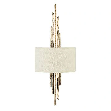 Applique Contemporanea Spyre Acciaio Oro Champagne 2 Luci E14