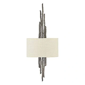 Applique Contemporanea Spyre Acciaio Bronzo Metallizzato Opaco 2 Luci E14