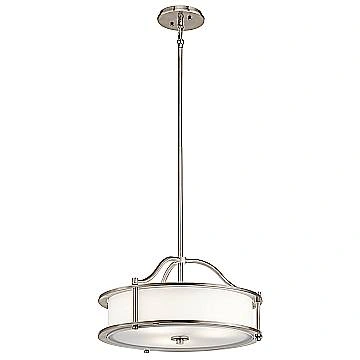 Lampadario Contemporaneo Emory Acciaio Peltro Classico 3 Luci E27
