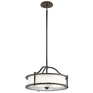 Lampadario Contemporaneo Emory Acciaio Bronzo Antico 3 Luci E27