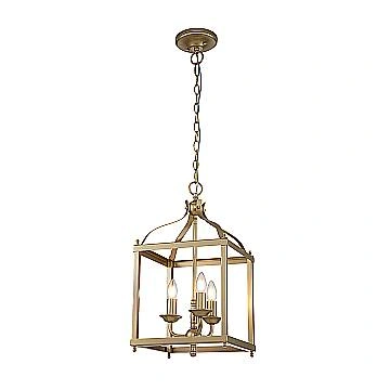 Lampadario Contemporaneo Larkin Acciaio Ottone Naturale Verniciato 3 Luci E14