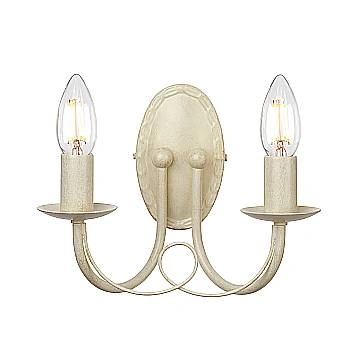 Applique Industrial Nordico Minster Acciaio Oro 2 Luci E14