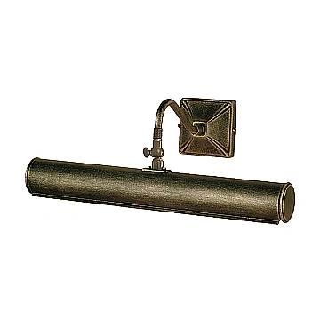 Applique Classica Picture Light Acciaio Nero Oro 2 Luci E14