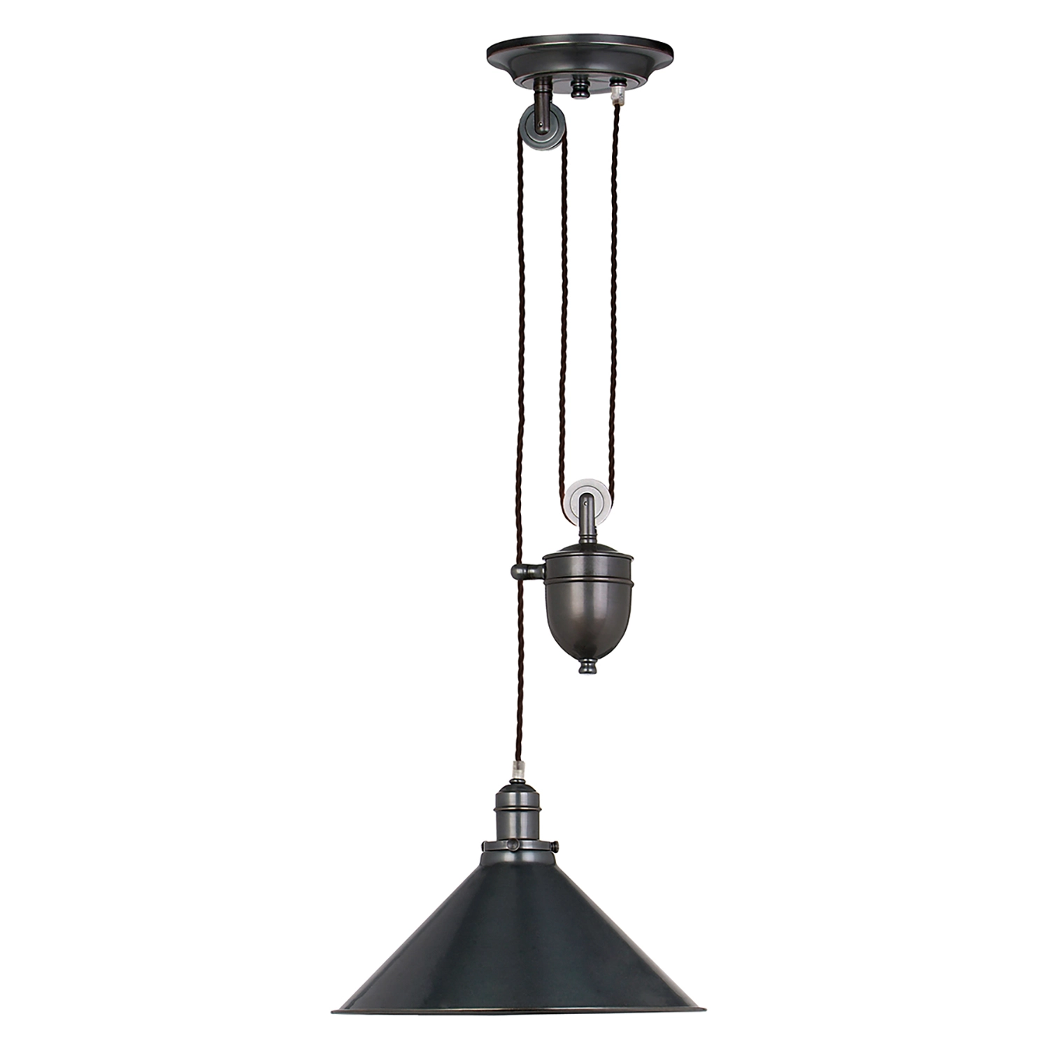 Sospensione Industrial Nordica Provence In Acciaio Bronzo Antico 1 Luce E27 PV-P-OB