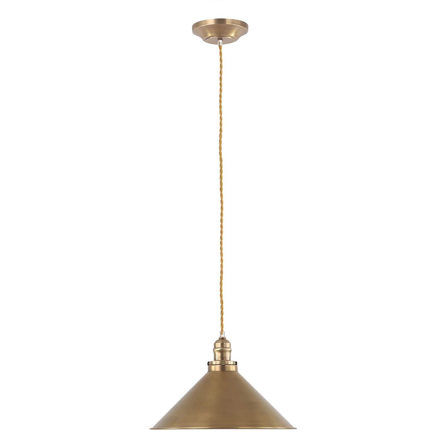Sospensione Industrial Nordica Provence Acciaio Ottone Antico 1 Luce E27 PV-SP-AB