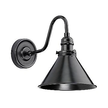 Applique Contemporanea Provence Acciaio Bronzo Antico 1 Luce E27