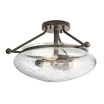 Lampadario Contemporaneo Belle Acciaio Bronzo Antico Vetro 3 Luci E14