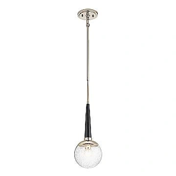 Sospensione Contemporanea Marilyn Acciaio Nichel Lucido Vetro 1 Luce E27