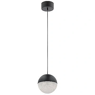 Lampadario Contemporaneo Moonlit Alluminio Nero Opaco Led 20.9W
