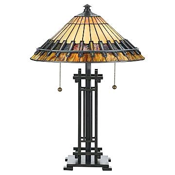 Lampada Da Scrivania Tiffany Chastain Acciaio Bronzo Vintage 2 Luci E27 Lampada Da Scrivania Tiffany Chastain Acciaio Bronzo Vintage 2 Luci E27