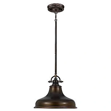 Sospensione Industrial Nordica Emery Metallo Bronzo Palladiano 1 Luce E27