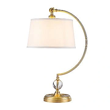 Lampada Da Scrivania Contemporanea Jenkins Metallo Ottone Spazzolato 1 Luce E27