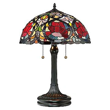 Lampada Da Scrivania Tiffany Larissa Metallo Bronzo Vintage 2 Luci E27 Lampada Da Scrivania Tiffany Larissa Metallo Bronzo Vintage 2 Luci E27