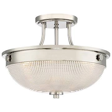 Lampadario Contemporaneo Mantle Vetro Nichel Lucido 2 Luci E27 Lampadario Contemporaneo Mantle Vetro Nichel Lucido 2 Luci E27