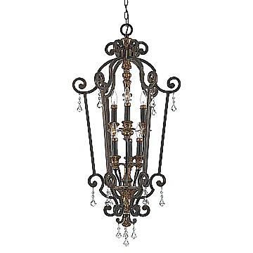 Lampadario Classico Marquette Acciaio Bronzo Heirloom 6 Luci E14