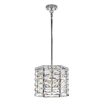 Sospensione Contemporanea Shoal Acciaio Nichel Lucido 1 Luce E27
