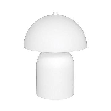 Lampada Da Tavolo Moderna Hera Acciaio Bianco 2 Luci G9 Ip20