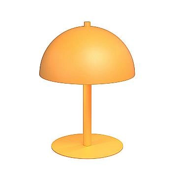 Lampada Da Tavolo Moderna Demetra Acciaio Arancione 2 Luci G9 Ip20