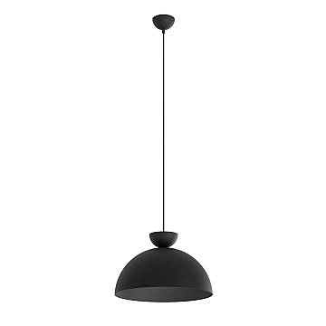 Lampadario Minimal Efesto Acciaio Nero 1 Luce Gx53