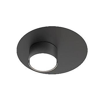 Plafoniera Moderna Dioniso Acciaio Nero 1 Luce Gx53 Ip20