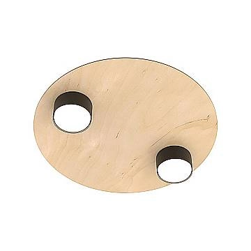 Plafoniera Minimal Persefone Acciaio Nero 2 Luci Gx53 Ip20