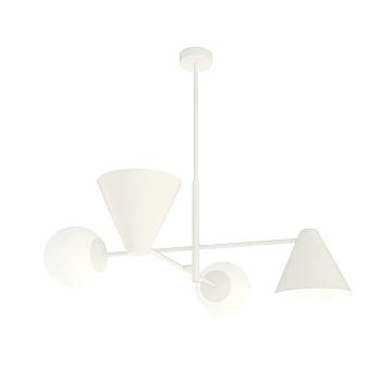 Plafoniera Moderna Industrial Nodens 4 Luci Bianco