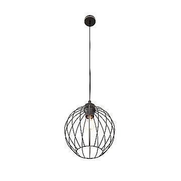 Sospensione Minimal Industrial Hathor 1 Luce Nera