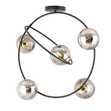Lampadario Minimal Sharada Acciaio Nero Oro Grigio5 Luci E14 Lampadario Minimal Sharada Acciaio Nero Oro Grigio5 Luci E14