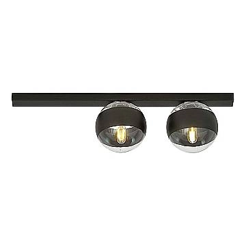Plafoniera Moderna Giapeto Acciaio Nero 2 Luci E14 Ip20 Plafoniera Moderna Giapeto Acciaio Nero 2 Luci E14 Ip20