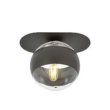 Plafoniera Minimal Teia Acciaio Nero 1 Luce E14 Ip20 Plafoniera Minimal Teia Acciaio Nero 1 Luce E14 Ip20