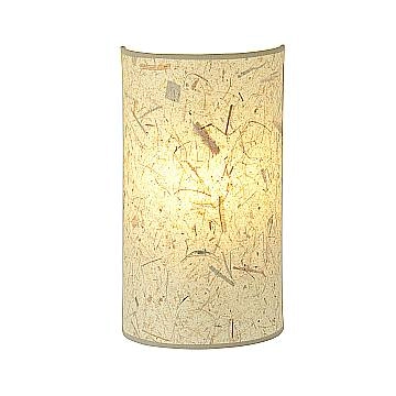 Applique Minimal 1 Luce Drago In Acciaio Bianco E Beige Effetto Sughero
